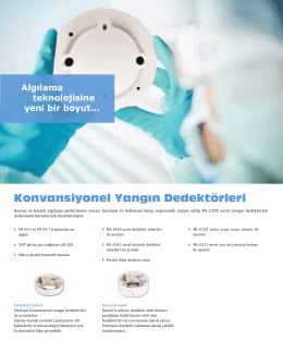 Konvansiyonel Yangın Dedektörleri