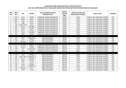 Harita Tapu Kadastro Tekniği &Ouml;ğretmenliği