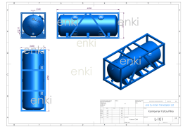 Konteyner Yatay Filtre - Enki Water Treatment Technologies Ltd