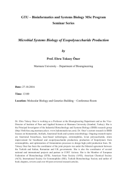 Microbial Systems Biology of Exopolysaccharide Production