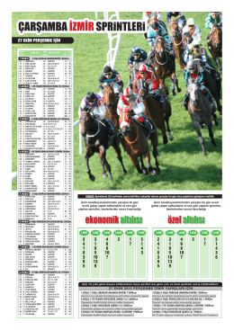 &Ccedil;ARŞAMBA İZMİRSPRiNTLERi