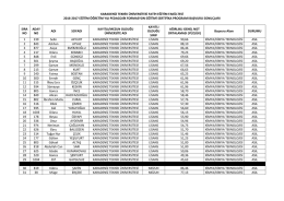 Kimya &Ouml;ğretmenliği / Kimya Teknolojisi