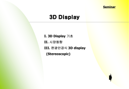 I. 3D Display 기초