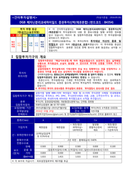 간이투자설명서