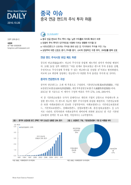 20161028 [중국경제] 중국 연금펀드의 주식투자