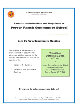 Porter Ranch Community School