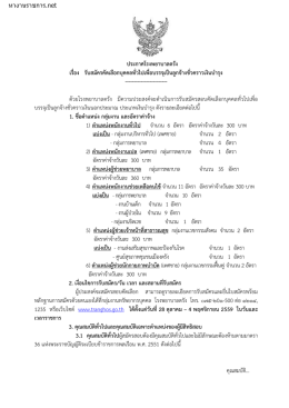ประกาศรับสมัคร