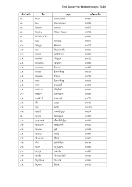 รายชื่อสมาชิก