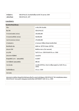 หัวข้อข่าว: S5013P1612C ส่วนเพิ่มเริ่มซื้อขายวันที่25