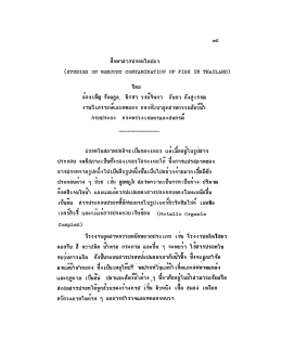 Page 1 cnG ศึกษาส่ารปรอทในปลา (STUDIES ON MERCURY