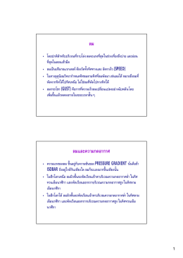 ลม ลมและความกดอากาศ