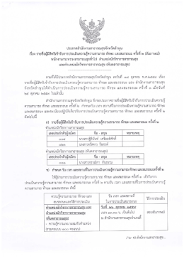 Page 1 ประกาศสำนักงานสาธารณสุขจังหวัดลำพูน เรื่อง รายชื่อผู้มีสิทธิเข้ารับ