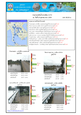 รายงานระดับน้ำ CCTV