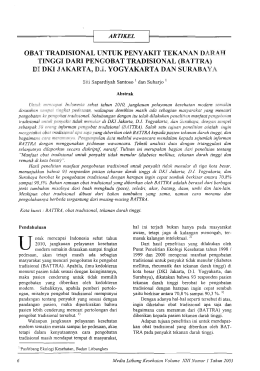 Print this article - Jurnal Kesehatan Badan Penelitian dan