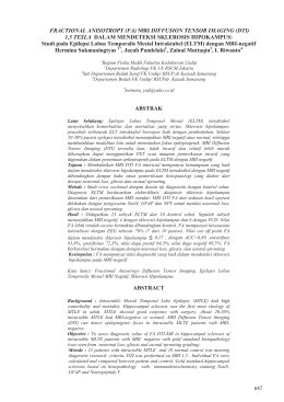 mrI DIFFUSION TENSOR IMAGING
