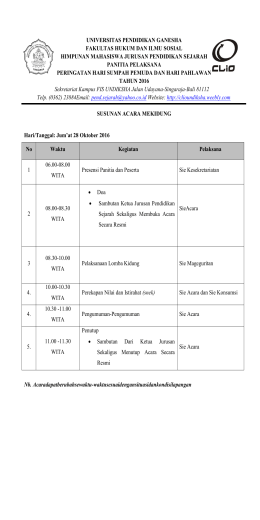 universitas pendidikan ganesha fakultas hukum dan ilmu sosial