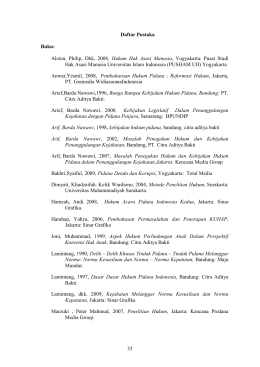 33 Daftar Pustaka Buku: Alston, Philip, Dkk, 2008, Hukum Hak Asasi