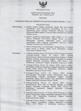 PENDIRIAN SEKOLAH MENENGAH KEJURUAN (SMK