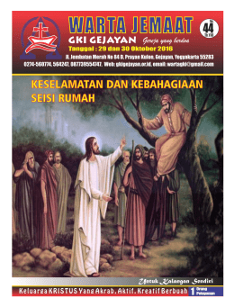 warta jemaat - GKI Gejayan