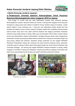 Berita dari Konjen (Oktober)