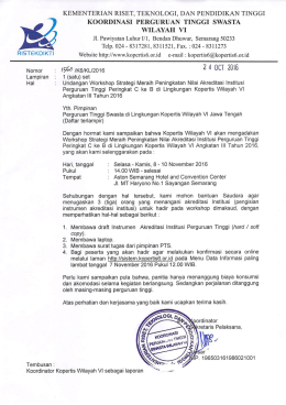 Angkatan III - Kopertis Wilayah VI Jawa Tengah