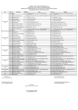 Serang, 14 Oktober 2016 Ketua Prodi DIII Akuntansi Kurniasih Dwi