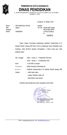 dinas pendidikan - Dispendik Ketenagaan Surabaya