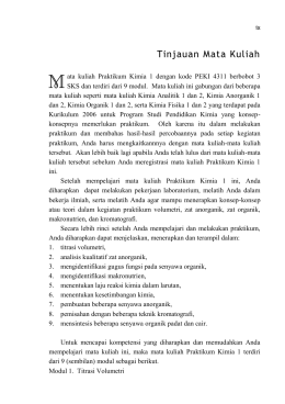 Tinjauan Mata Kuliah - Universitas Terbuka