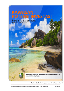 potensi investasi kawasan - KP3M