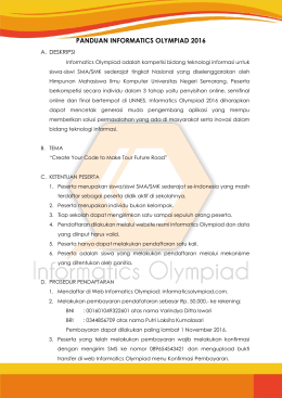 Panduan - Informatics Olympiad