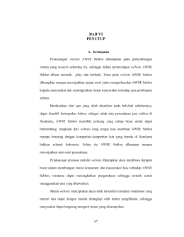 BAB VI PENUTUP