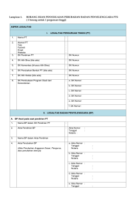 1 borang untuk 1 perguruan tinggi