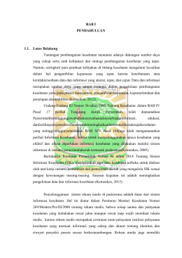 BAB I PENDAHULUAN 1.1. Latar Belakang Tantangan