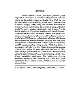 v Kata Kunci : EKG , data sampling , phantom , SD card