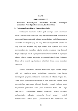 BAB II KAJIAN TEORETIS A. Pendekatan