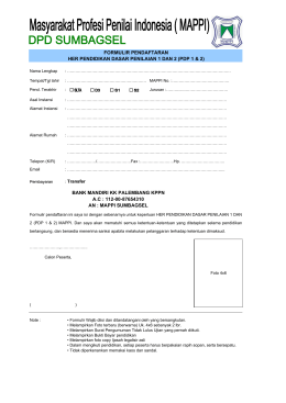 formulir pendaftaran her pendidikan dasar penilaian 1 dan