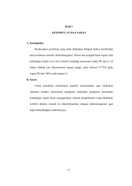 BAB V KESIMPULAN DAN SARAN A. Kesimpulan Berdasarkan