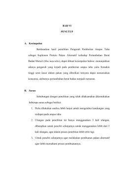 BAB VI PENUTUP A. Kesimpulan Berdasarkan hasil penelitian