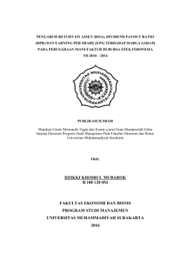 dzikki khoirul mubarok b 100 120 054 fakultas ekonomi dan bisnis