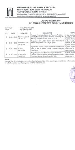 Page 1 KEMENTERIAN AGAMA REPUBLIK INDONESIA G