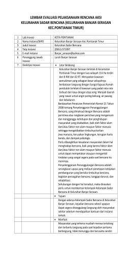kelurahan banjar-serasan kec.pontianak timur