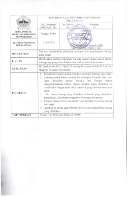 Page 1 PURWOKERTO PENITIPAN ATAU PENYIMPANAN