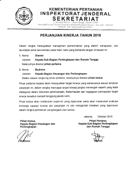Page 1 >: KEMENTERHAN PERTANIAN | NS PEKTORAT JEN D E