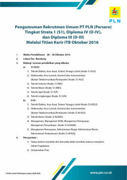 D-III - PT PLN