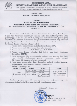 kementerian agama universitas islam negeri maulana malik ibrahim