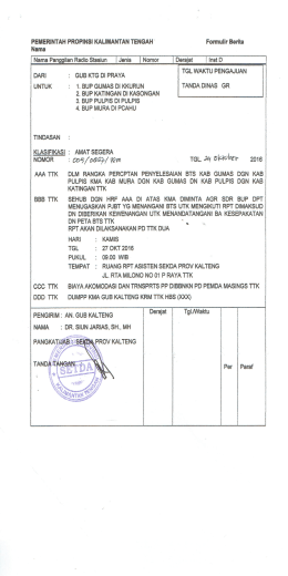 TELEK Dalam Rangka Percepatan Penyelesaian Batas Kab