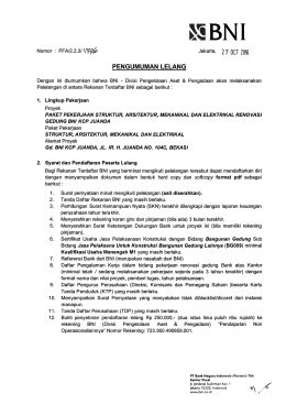 Page 1 NGBNI Nomor : PFA/2.2.3/ \la22 Jakarta, 270CT 2016