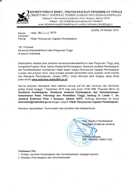 Surat Edaran Hibah Penyusunan CP