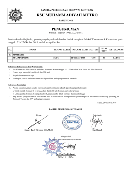 - RSU Muhammadiyah Metro