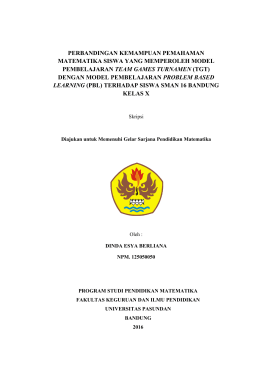 perbandingan kemampuan pemahaman matematika